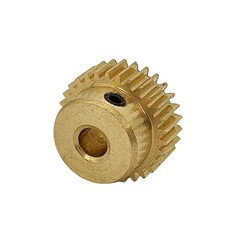 Brass Worm Gear Set – 0.5 Modulus 20T 20:1 Gear-5mm bore, Rod-3mm bore