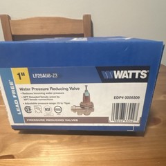 Watts LF25AUB-Z3 1 in Water Pressure Reducing Valve 25-75 psi Single Union
