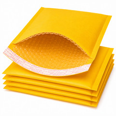 Kraft Bubble Mailers Self-Seal Padded Envelopes Shipping Bags Yellow color