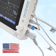 10-inch Portable Multi-parameter Vital Signs Monitor ECG NIBP SPO2 TEMP RESP
