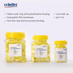 100 Pack PES Filter Lab Filters 0.22μm Pore Size 13mm Diameter Hydrophilic Fi…