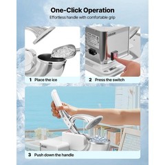 High Capacity 300W Electric Ice Shaver – 50L Snow Cone Maker for Families