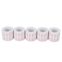 30 Rolls 600/Roll White Red Line Price Gun Paper Tag Labels for MX 5500 w/ 3 ink