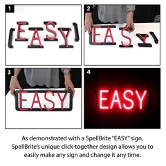 SpellBrite ALOHA Sign | Neon Aloha Sign Look, LED Light | 21.1″ x 6.3″