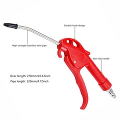 Air Blow Gun,High Flow Blower Gun for Compressor with Angled Bent Nozzle