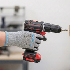 Cut Resistant Work Gloves A5 Size Large 12 Pairs