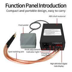 8000W Mini Spot Welder +Nickel Strip Welding Tools for 18650 Li-ion Battery Pack