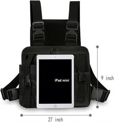 Radio Chest Harness with Reflective Strips Shoulder Holster Radio Vest Holder Tw