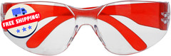 Safety Glasses – Scratch Resistant Wraparound Eyeware, Polycarbonate, 12 Colors