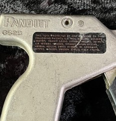 Vintage Panduit GS2B Hand Operated Cable Tie Installation Tool in Great Cond.