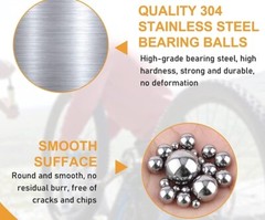 T304 Stainless SS Ball Bearings Loose Inch 5/32,1/8,3/16,7/32,3/32,1/4,3/8,1/2″