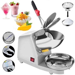 300W Electric Snow Cone Crusher Maker Machine 143lbs Commercial Ice Shaver