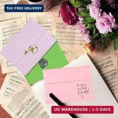 Colored Envelopes Self Seal A7 50 Pack, 10 Colors, Goefun 5.25 x 7.25 Printable
