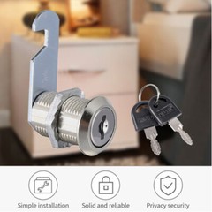3Sets 3/4″ Cam Cabinet Locks Keyed Identical Drawer RV File Case Mailbox Storage