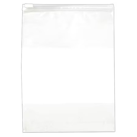 Zoro Select 55Nk51 Reclosable Poly Bags, 9″ X 12″, 2.75 Mil, Clear, Slide Seal,