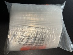 Biohazard Specimen Pouch Clear Polyethylene Zip Lock 100 Count 6 x 9 in RD 507