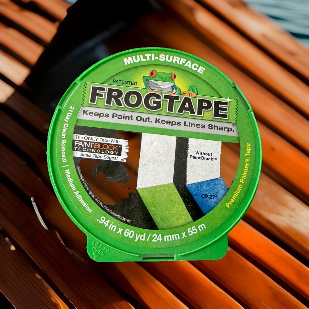FROG TAPE Multi-Surface PREMIUM Painter’s Tape 1 Roll/0.94″ x 60 Yds, Green