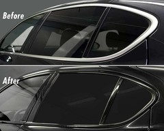 Chrome Delete Vinyl Wrap Kit High Gloss, Black Out Window & Door Trim 4In x 30Ft