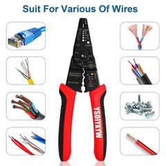 Wire Stripper, 3rd Generation Wire CrimpingTool, 8IN Professional Wire Strippers