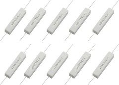 Compact 10PCS 10W 1 Ohm Ceramic Resistor – Reliable Electronics Component Kit