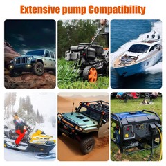 Battery Powered Electric Fuel Transfer Siphon Pump Gas Oil Water Liquid 2.4 GPM