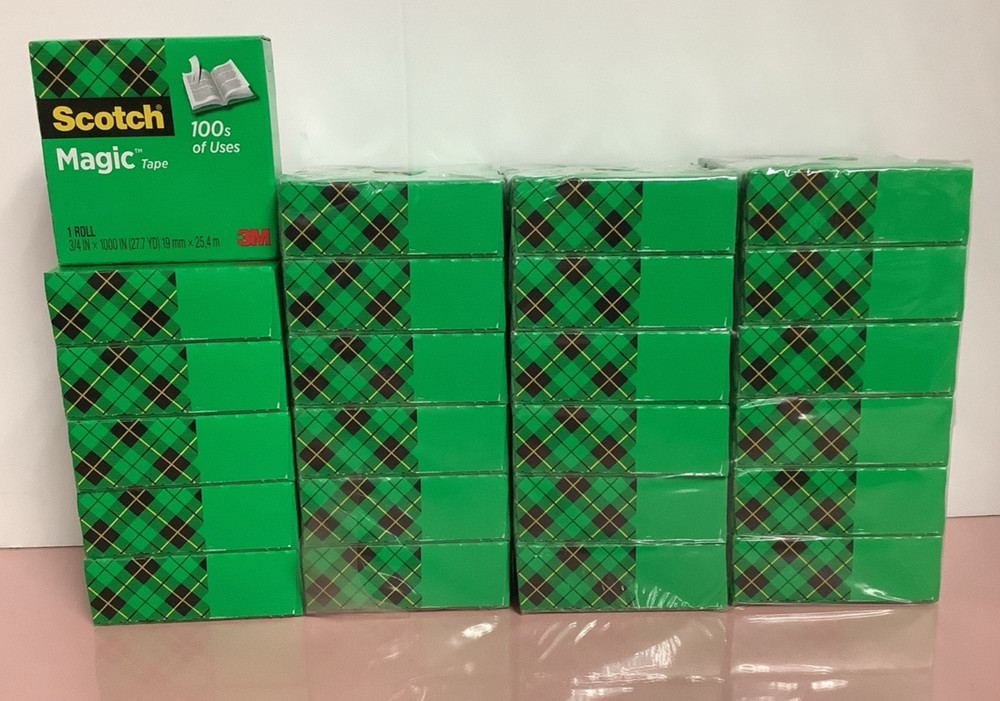 24 rolls Scotch Magic Tape, Invisible, 3/4 in. x 1000 in