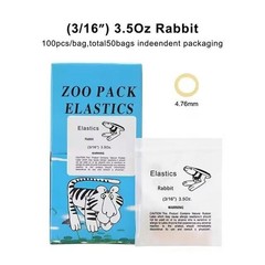 Dental Orthodontic Elastics Rubber Bands Free Latex Braces 15 Sizes For Choice