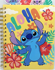 Disney Stitch 4 Tabbed Notebook Journal Aloha Lilo & Stitch Angel NWT