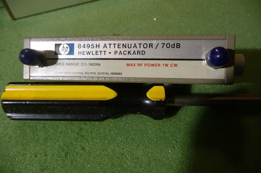 HP 8495H STEPATTENUATOR 70DB DC-18GHZ 24VDC CONTROL MAY BE UNUSED