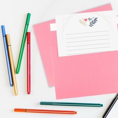 A7 Pink Envelopes, 50 Packs 5×7 Self Seal for Invitations, Greeting A7,