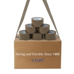 3″x 330’/110YDS PACKING TAPE SHIPPING ADHESIVE TAPE CARTON SEALING TAPE TAN 6 Pk