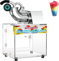 Commercial 48L Snow Cone Machine – 500LB/H Electric Shaved Ice Maker FREE SHIP