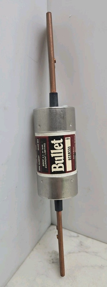 Edison Bullet ECSR200 Time-Delay Dual Element Industrial Fuse 200A 600V RK5 New