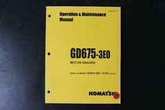 Komatsu GD675-3E0 Motor Grader Operation & Maintenance Manual TEN00150-02
