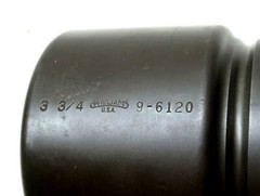 Williams 3-3/4 in. Impact Socket 2-1/2 in. Drive 6 Point Model 9-6120 – USA