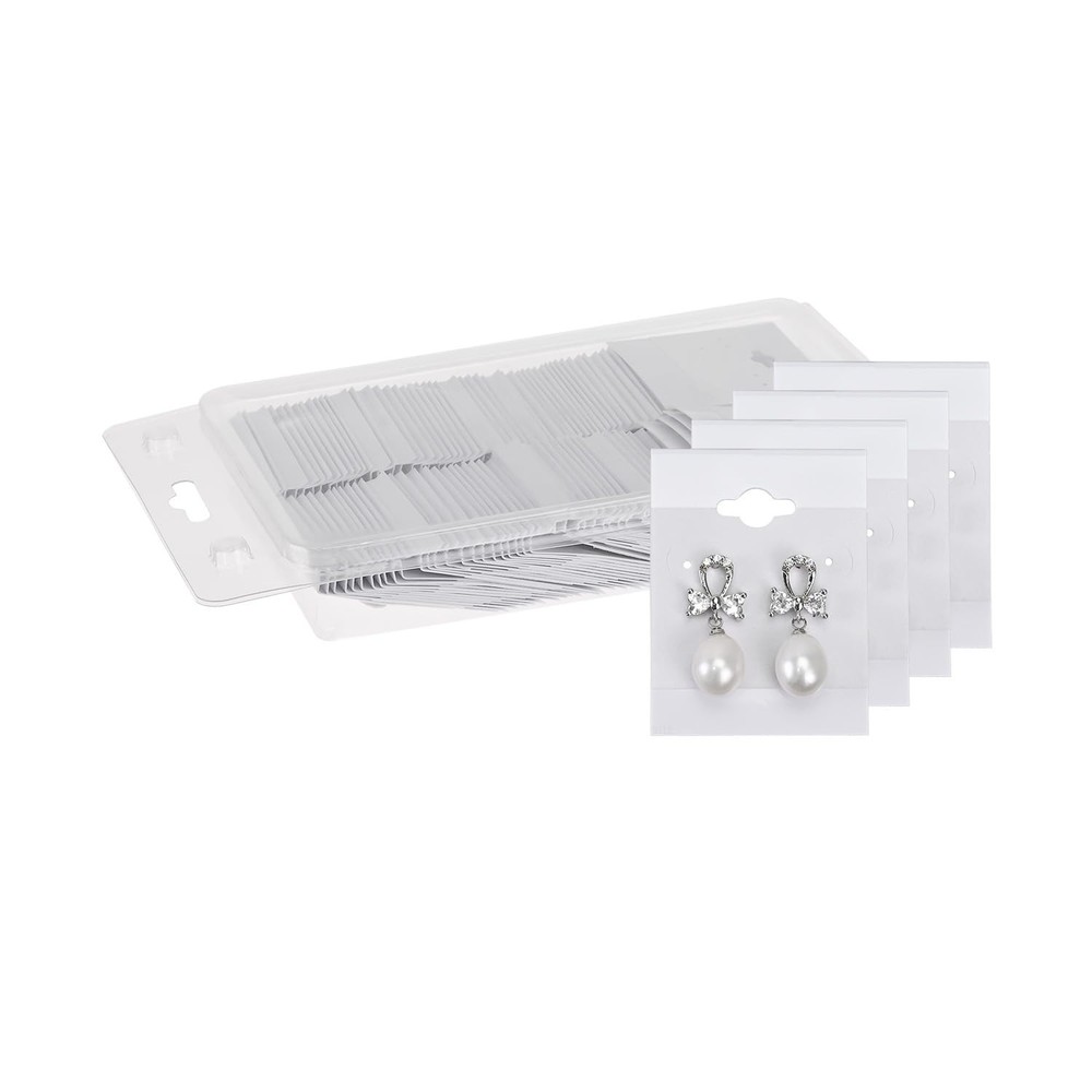 MOOCA 100 pieces of 1.5 x 2-inch plain white velvet 1 1/2″W x 2″H, White