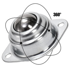 Yarlung 20 Pack 1 Inch Roller Ball Transfer Bearings, Carbon Steel Swivel Ball C