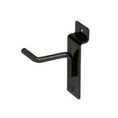 Slatwall Hooks: 1″, 2″, 4″, 6″, 8″, 10″, 12″ – Black, White, Chrome – FREE SHIP!