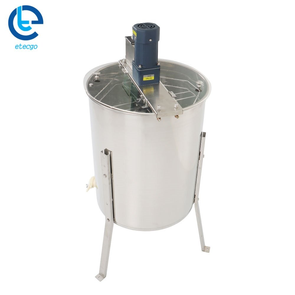 1300RPM Stainless Steel Electric Honey Extractor 4/8 Frames Beekeeping Equipment