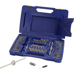 Hanson 26376DC Hanson 76 Piece Machine Screw/Fractional/Metric Tap and Hex Die S