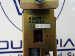 YASKAWA SGDR-AXA01A SERVO AXIS CONTROL, #116125G USED