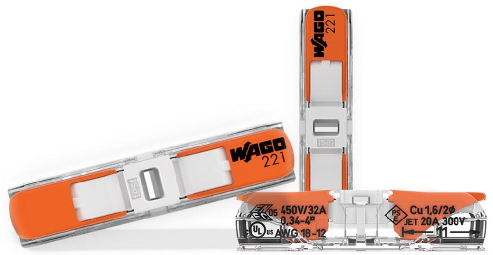 Wago 221-2401 Inline Splicing Wire Connector Lever Nuts FREE SHIPPING