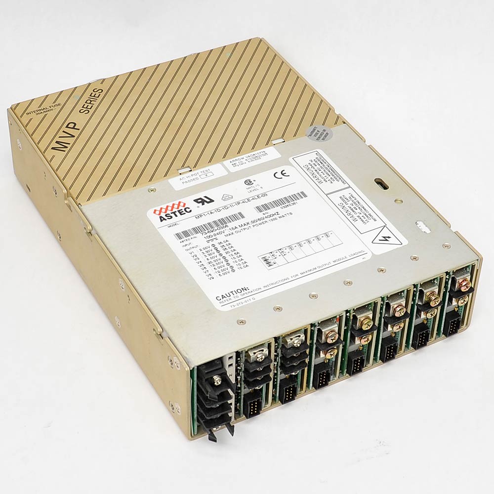 Astec MP1 Modular DC Power Supply 9 Outputs 2V 3V 5V 8V 12V 20V 1000 Watts MVP