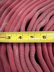 3 1/8″ wide Red Fire hose for boat docks, abrasion protection etc. 10’ length