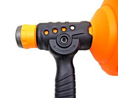 Electric Drain Cleaner 23 Ft Handheld Auto Feed Led Light Plumbing Snake Auger