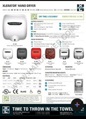 XLERATOR XL-WV (208V-277V) Excel Dryer High-Speed Commercial XL-WV