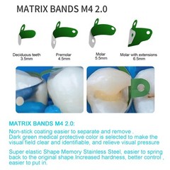 Dental Matrix Bands Ring Sectional Matrice Clamp Wedges Fit Palodent V3 System