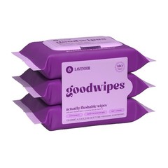 Flushable Wet Wipes Lavender Scented Personal Hygiene Soft Gentle Cleansing 3