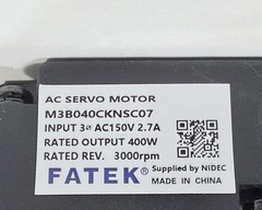 FATEK M3B040CKNSC07 AC Servo Motor 400W 3000RPM NIDEC IP65 CNC