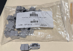 Shuttered MTP Adapter Connectors Gray Bag of 20 MPN 9518 Label SP-9518-1923